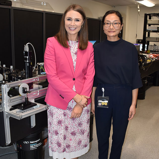 Meaghan Scanlon MP and UQ Dr Tina Qi