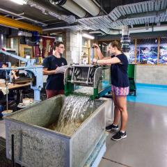 students in hydrolab