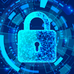 stock image: digital lock