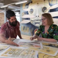 ART-ificial Intelligence: UQ scientists pair up with street artists as part of street-art festival